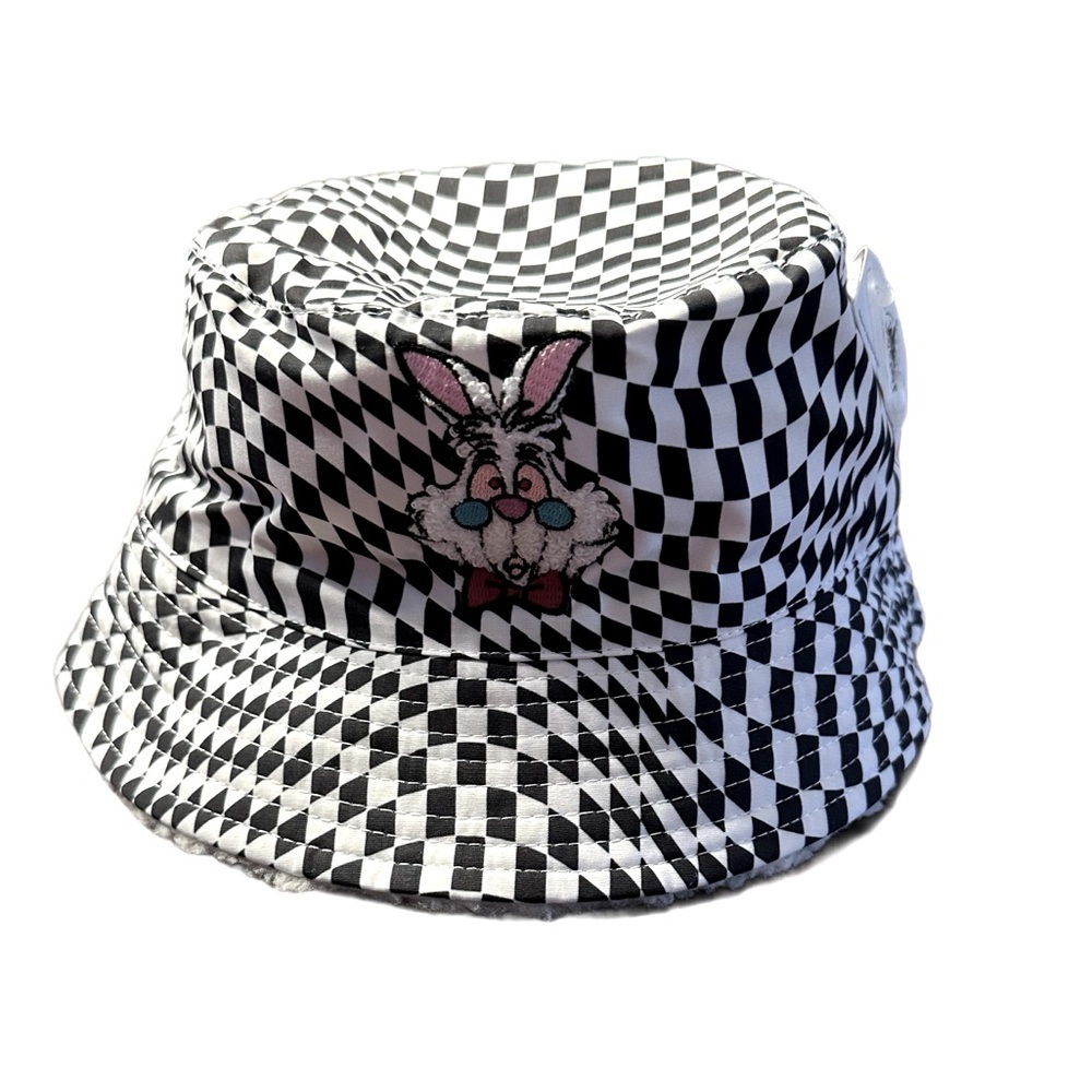 Disney’s Adult Allison in Wonderland Checkered Bucket Hat - OS - NWT - Picture 2 of 5